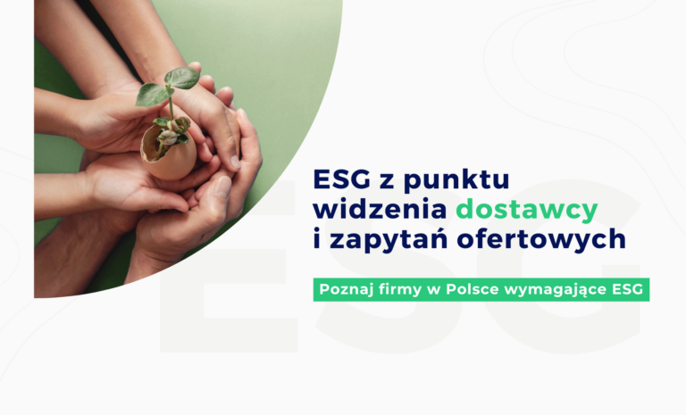 ESG z punktu widzenia dostawcy i zapytań ofertowych