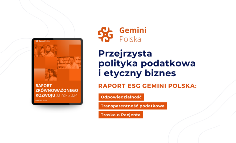 Przejrzysta polityka podatkowa i etyczny biznes – raport ESG Gemini Polska
