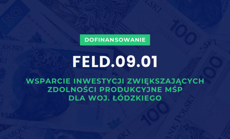 Dotacja – FELD.09.01 Gospodarka w transformacji – Wsparcie inwestycji MŚP